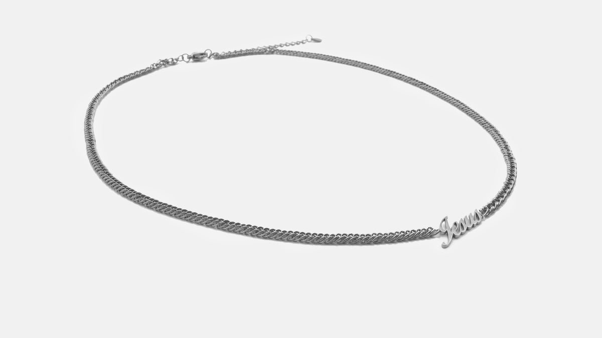 Jesus chain silver